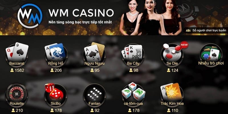 Giới thiệu khái quát về sảnh WM Casino cho newbie